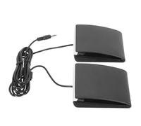 iplusmile Electric Piano Sustain Pedal Dual Foot Controller 3.5mm Jack, Nonslip Damper Pedal for Electronic Drums and Keyboards, Professional Piano Accessory for Music Performance