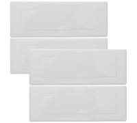 iplusmile Electrical Box Cover Plates 4-Pack Plastic Blank Wall Plate Covers for Wall Junction Box Home Blanking Plate Easy Installation