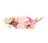 iplusmile Elegant Wedding Hair Comb for Bride with Chic Flower Decor, Silk Cloth and Iron Material, Stay on Head Stably, for Wedding Party or Ball Accessories