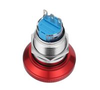 iplusmile Emergency Stop Switch Mushroom Head Metal 19Mm 3-Pin Latching Switch IP65 Waterproof for Outdoor and Damp Environments