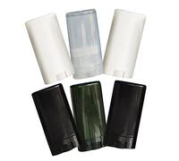 iplusmile Empty Lip Balm Tubes and Lip Gloss Containers 15g Oval Flat Diy Lipstick Sub Tubes with Caps 6pcs and Personal Use Random Color