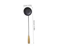 iplusmile Ergonomic Long Handle Kitchen Cake Frying Spoon for Scallion Oil Cakes and Crispy Shrimp Heat Resistant Medium Sized Frying Scoop with Comfortable Grip Lightweight Multi Functional