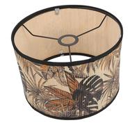 iplusmile European Style Printed Bamboo Lampshade Hanging Lamp Cover for Pendant Lights Warm Soft Light Diffuser Decorative Ceiling Lamp Shade for Home Homestay and Cozy Room Ambiance