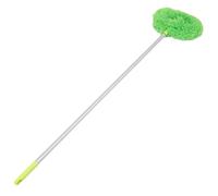 iplusmile Extra Long Handle Cobweb Duster Extension Pole Ceiling Fan Cleaner Duster Lightweight Aluminium Alloy Efficient for Hard-to-Reach Areas Versatile for Home Office Car Cleaning Green