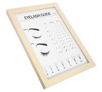 iplusmile Eyelash Poster Display Board and Serves as Eyelash Extension Guide Made of Wood with Elegant Stylish Tabletop Design, Enhances Product Display for Beauty Salon Art and Painting
