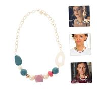 iplusmile Fashion Long Sweater Necklace for Women Creative Leather Gem Chain Elegant Autumn Winter Accessory Unique Design for Parties and Daily Wear