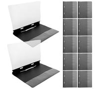 iplusmile File Folders Easy Viewing Document Organiser 12pcs with Dual Hole Design A4 Reusable File Sleeves for Study and Office Use for Reports and Contracts