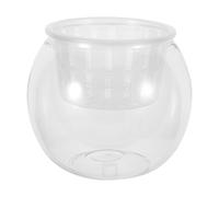 iplusmile Fish Bowl Small Desktop Aquarium for Betta Fish and Aquatic Plant Propagation Tank for Home Decor and Landscape Display
