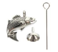 iplusmile Fish-shaped Pet Ash Pendant in Silver Stainless Steel, Easy to Carry and Holds Bone Ash, Suitable for Pet Memorial Keepsake and Daily Wear