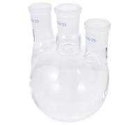iplusmile Flask Distillation Laboratory Three-necked Glass 500ml Boiling Container round Bottom and Two Angled Necks for Simple Reflux Set-ups