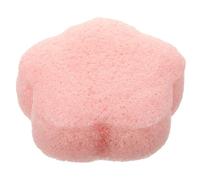 iplusmile Flower-shaped Facial Cleaning Sponge, Plant-based Material, Pink Exfoliating Face Washing Sponge for Sensitive Skin and Daily Skincare Routine