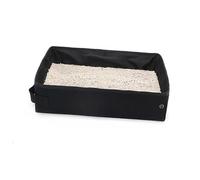 iplusmile Foldable Cat Litter Box Comfortable and Durable Cat Toilet Extra Pet Supplies for Clean Homes Black