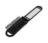 iplusmile Folding Hair Brush with Mirror Compact Mini Travel Brush for Women Portable Folding Hair Comb for Men Small Pocket Mirror for Quick Touch-Ups