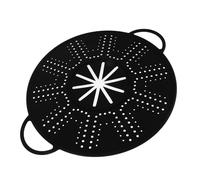 iplusmile Frying Pan Splash Guard Silicone Oil Splash Screen Heat-Resistant Pan Cover with Double Handles and Drain Board for Everyday Kitchen Use 13.39 X 11.02 Inch