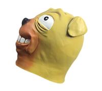 iplusmile Funny Bull Dog Head Mask Latex Full Face Cosplay for Halloween Party Festival Unisex Animal Muzzle Prop for Masquerade Carnival Costume Events and Pet Themed Fancy Dress