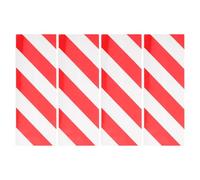 iplusmile Garage Pole Padding Foam Wall Protectors 4Pcs Red White 40X15X1.5Cm Car Door Edge Protection in Parking Areas