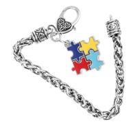 iplusmile Geometric Alloy Bracelet Silver Fashion Chain Ornament for Adults | Comfortable Skin Touch, Not Easy to Deform, Beach and Holiday Wear, Simple Colourful Design
