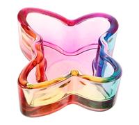 iplusmile Glass Nail Brush Dappen Cup Butterfly Shape Acrylic Nail Dish Bowl Manicure Supply Crystal Glass Cup Liquid