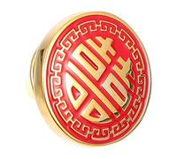 iplusmile Gold Brooch Chinese-style Breast Pin for Wedding Clothes Decor Men's Breast Pin Bag Brooches Wedding Party Accessory