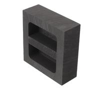 iplusmile Graphite Casting Mold 50x47x16mm Metal Ingot Mold for Jewelry Metal Casting Silver Melting Tool and Refining