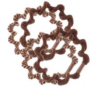 iplusmile Hair Ties Stylish Cloth Material Twisted Boho 4pcs Elastics Hair Ropes Ponytail Holders with Secure Hold for Women for Updos