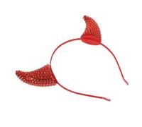 iplusmile Halloween Devil Horns Headband Sparkly Rhinestones for Devil Costume Cosplay Party Witch Accessory