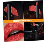 iplusmile Halloween Matte Lipstick with Glitter Shine Hydrating Non Stick Cup Lip Oil Smooth Lip Gloss for Women for Dark Vampire and Spooky Halloween Makeup