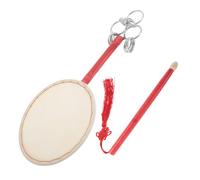 iplusmile Hand Drum White Traditional Chinese Style for Dance and Festival for and Cultural Events and Lightweight Design