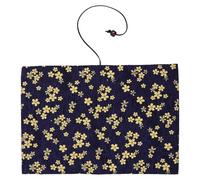 iplusmile Hand-made A5 Cloth Book Cover Gold Stamping Cherry Blossoms Pattern Protective Diary Book Sleeve Navy Blue Fabric Protective Cover for Office and School Use