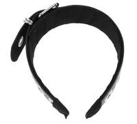 iplusmile Handmade Punk PU Leather Headband with Metal Buckle Durable Black Hair Decor for Edgy Rock Style Hair Accessory for All Day Comfort