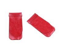 iplusmile Handmade Vintage Pen Case Holder Protective Sleeve with Convenient Pen Insertion and Removal Suitable for Home and Handbag Use Red Colour for Students and Office Workers