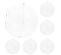 iplusmile Hanging Globe Plant Holders 6 Pcs Acrylic with 5.5Cm Opening Air Plant Terrariums for Succulents and LED Lights and Tea Light Storage