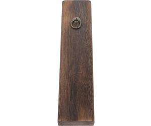 iplusmile Hanging Wooden Vase Wall Mount Pine Wood Flower Holder for Artificial Flowers and Greenery Plants, Coffee Colour, Chic Elegant Style Suitable for Home and Office Decoration