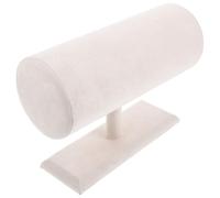 iplusmile Headband Holder Stand with Density Board and Flannel Material Beige for Hair Accessory Organization Lightweight Simple Design Display Rack for Boutiques and Hair Accessories