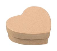 iplusmile Heart Shaped Kraft Paper Box Diy Empty Boxes Lid Cardboard Keepsake Case for Valentine's Day Mother's Day Special Occasions