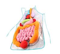 iplusmile Human Internal Organs Apron 3D Anatomy Apron Educational Body Organ Model for Kids Medical Teaching Supplies