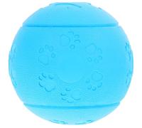iplusmile Indestructible Rubber Dog Chew Medium Size Blue Triple-Layer Treat Dispensing Puzzle Ball for Teeth Cleaning and Interactive Training