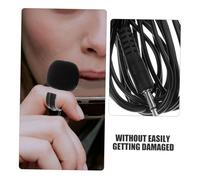 iplusmile Instrument Microphone Finger Ring with Built Amplifier Cable for Flute Harmonica Ocarina Black Mini Mic for Stage Performance and Authentic Sound Capture