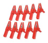 iplusmile Insulated Alligator Clips Suitable for High Current Applications Max Opening 14mm 10pcs with Fully Enclosed Copper Clamp and Handle for Current Testing