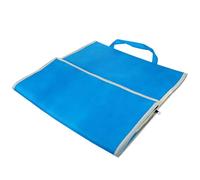 iplusmile Insulated Aluminum Food Bag 14-inch Blue Thermal Lunch Storage Pouch with Handle for Pizza and Take-Out Meal Transport