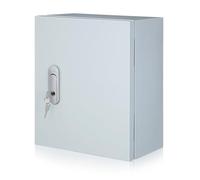 iplusmile IP30 Weatherproof Metal Wall-mounted Electronic Equipment Enclosure Box with Keys Electrical Lockable Junction Box for Indoor and Outdoor