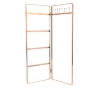 iplusmile Iron Necklace and Earring Display Stand with Stable Base, Jewelry Organizer Rack for Glass Cabinets and Showcases, Creative Desktop Storage Holder for Necklaces and Earrings
