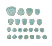 iplusmile Irregular Shape Ceramic Mosaic Tiles for Home Decor and DIY Craft, 1 Pack 100g Green Ceramic Mosaic Fragments with Modern Style and Wear-Resistant Finish