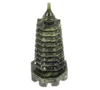 iplusmile Jade Wenchang Tower Statue Traditional Chinese Ornament for Zen Decor Office Display Home Decoration Symbol of Wisdom and Success