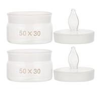 iplusmile Lab Weighing Bottle, 2pcs Weighing Bottle Clear Glass Specific Gravity Bottles with Lid Laboratory Equipment Laboratory Supplies 50 * 30mm