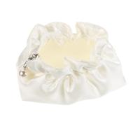 iplusmile Large Capacity Makeup Bag for Women Portable Travel Cosmetic Organizer with Spacious Interior Spill Resistant Design and Chic Cloud Pleated Style for Skincare and Toiletries