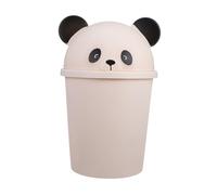 iplusmile Large Capacity Panda Trash Can with Lid Cute Cartoon Animal Themed Waste Bin for Home Kitchen Bathroom Compact Garbage Can for Indoor and Outdoor Use