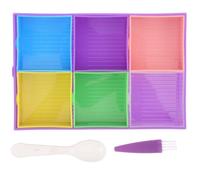 iplusmile Large Capacity Plastic Diamond Art Bead Tray for Holding and Organizing Rhinestones or Beads Tray for Crafting and DIY Projects Random Color