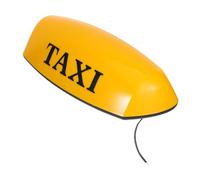 iplusmile LED Taxi Sign Light with Suction Cup Car Roof Lamp for Enhanced Night Visibility Weatherproof Yellow Cab Illuminated Dome Light for Taxi Services and DIY Logo Design