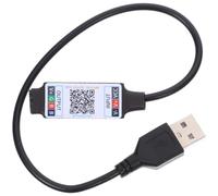 iplusmile Light with Controller Use Control Indoor and Bar Decoration Lighting for USB Powered Rgb LED Strip App Music Mode, Black Abs Alloy Copper Smart